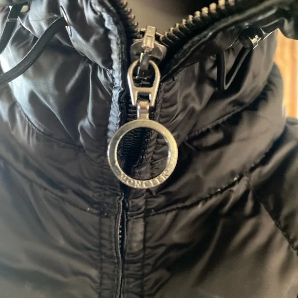 Moncler down puffer jacket black